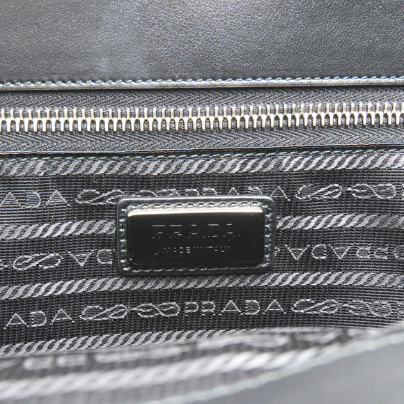 Prada shopping tote bag leather black NERO - Picture 7 of 10